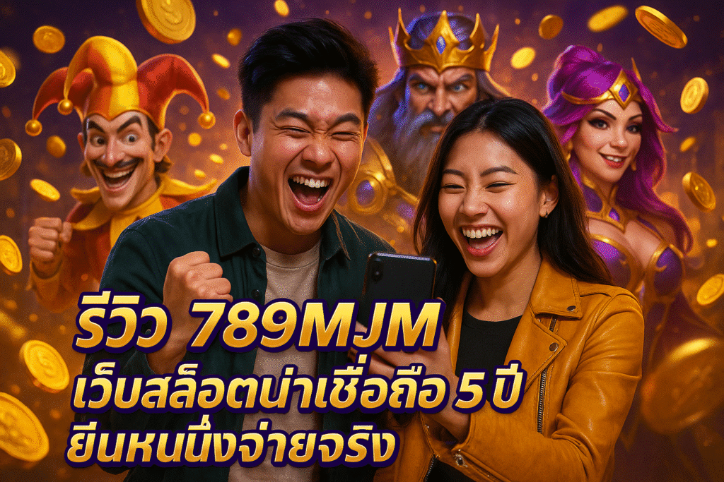 รีวิว 789MJM เว็บสล็อตน่าเชื่อถือ 5 ปี ยืนหนึ่งจ่ายจริง