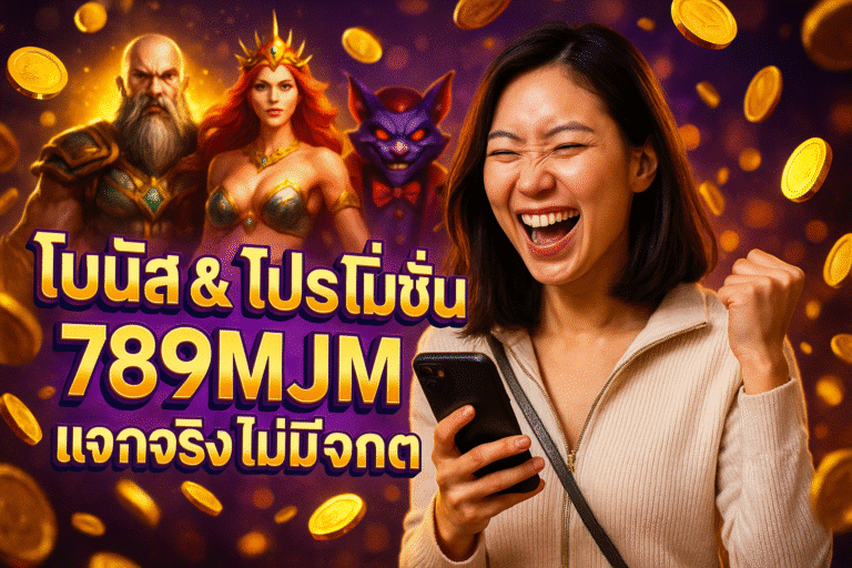 โบนัส & โปรโมชั่น 789MJM แจกจริง ไม่มีจกตา