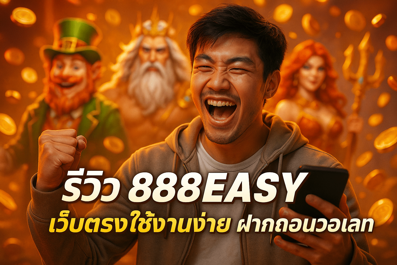 รีวิว 888EASY เว็บตรงใช้งานง่าย ฝากถอนวอเลท