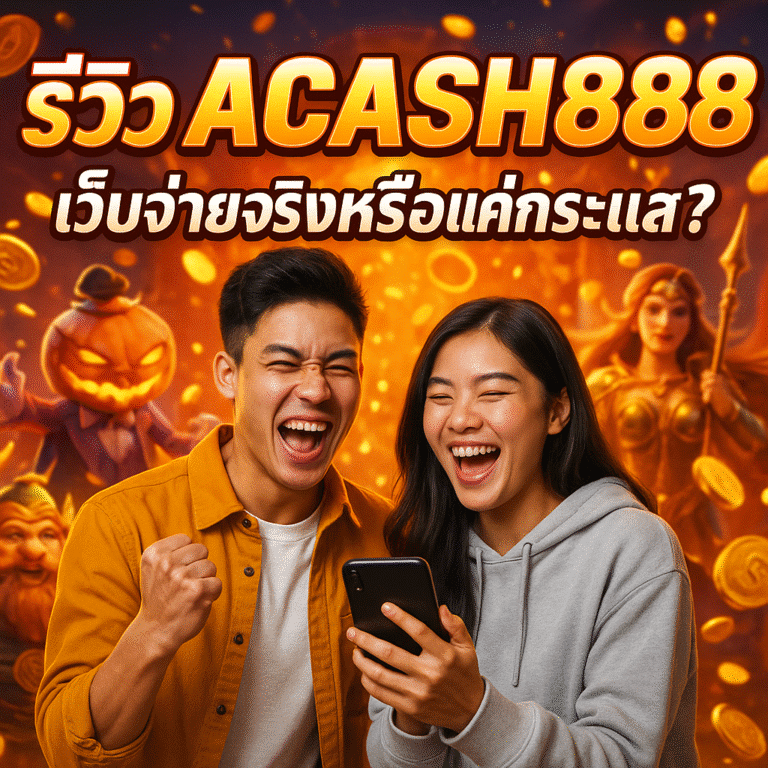 รีวิว ACASH888 เว็บจ่ายจริงหรือแค่กระแส?