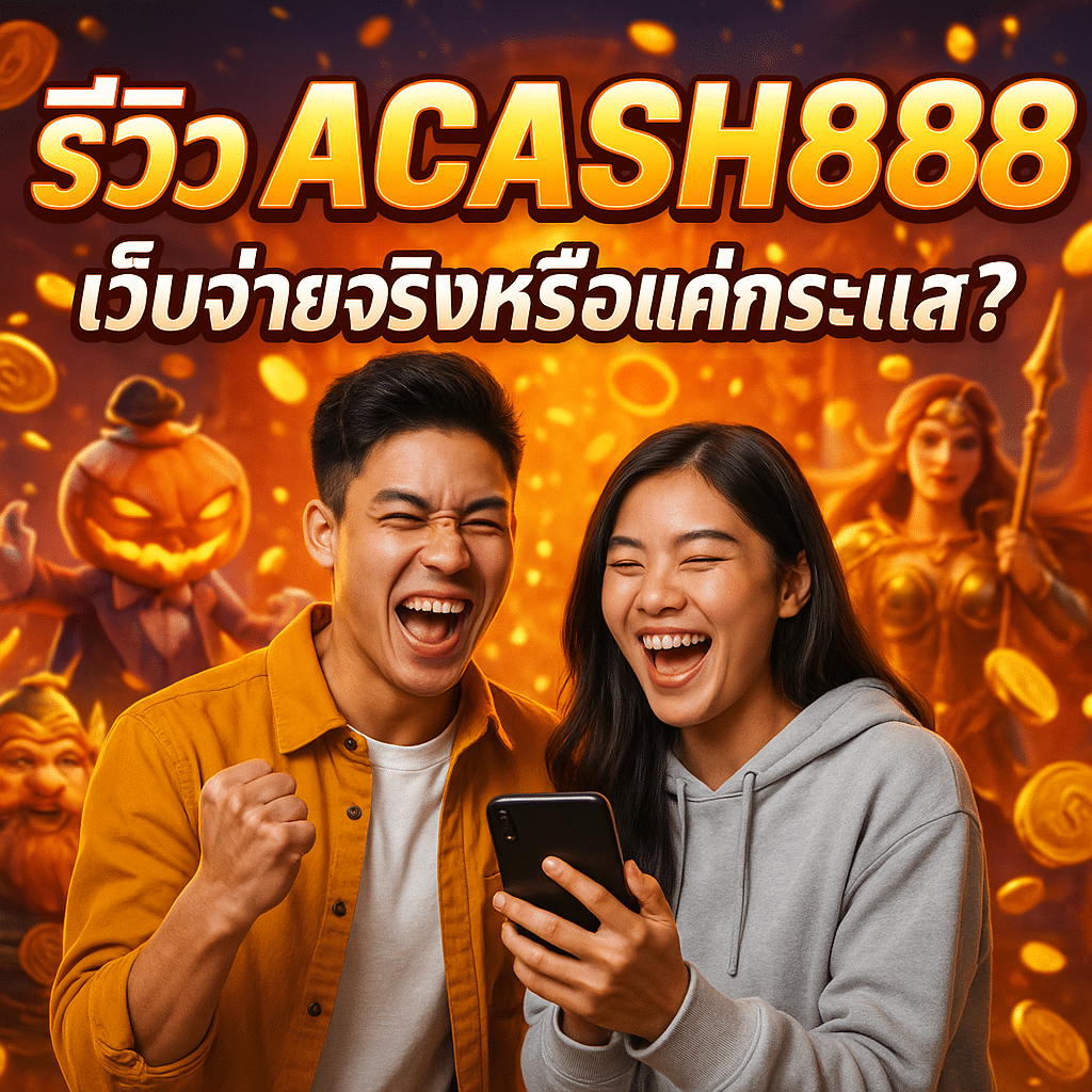 รีวิว ACASH888 เว็บจ่ายจริงหรือแค่กระแส?