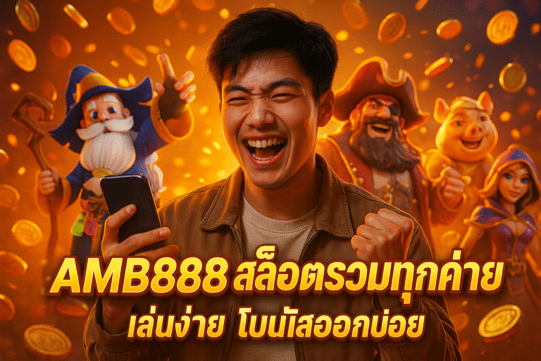 AMB888 สล็อตรวมทุกค่าย เล่นง่าย โบนัสออกบ่อย